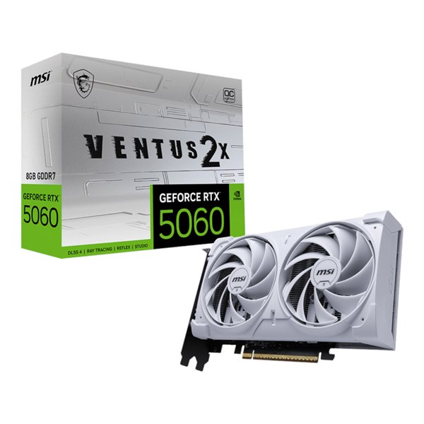 RTX5060VENTUS2XOC8GW MSI-GF-RTX-5060-VENTUS-2X-OC-8GB-WH wr 01 MSI GF RTX 5060 VENTUS 2X OC 8GB WH