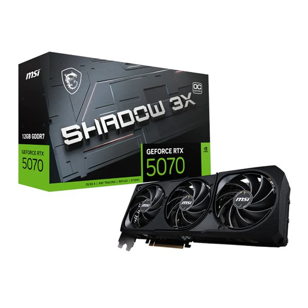 RTX5070SHADOW3XOC12G MSI-NVIDIA-GeForce-RTX-5070-Shadow-3X-OC-12GB-GDDR7-Graphics-Card wr 01a MSI NVIDIA GeForce RTX 5070 Shadow 3X OC 12GB GDDR7 Graphics Card