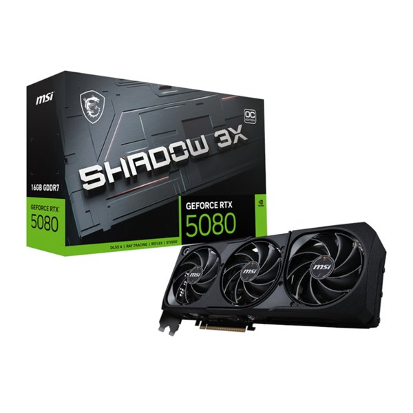 RTX5080SHADOW3XOC16GB MSI-Nvidia-GeForce-RTX-5080-Shadow-3X-OC-16GB-Graphics-Card wr 01a MSI GeForce RTX 5080 SHADOW 3X OC 16GB GDDR7 Graphics Card