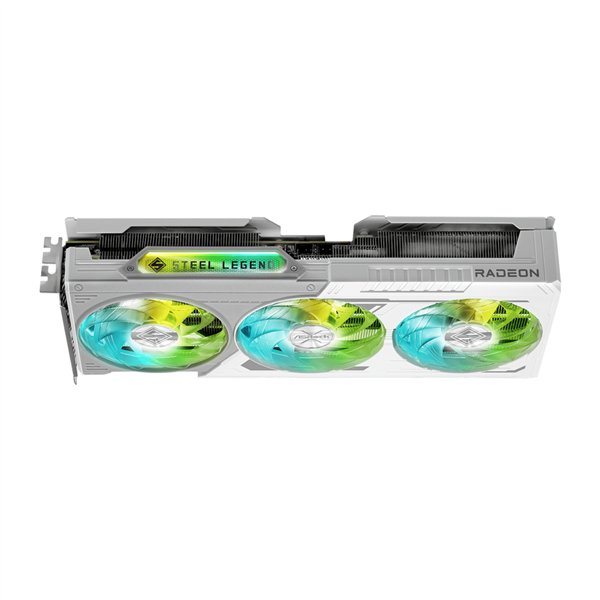 RX9060XTSTEELLEGEND16G ASRock-AMD-Radeon-RX-9060-XT-Steel-Legend-16GB-OC-Graphics-Card-White wr 04 ASRock Radeon RX9060 XT Steel Legend 16G Graphics Card
