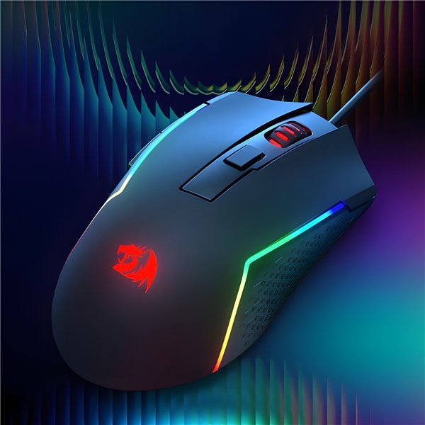 Redragon-m616-trdon-wr-02 Redragon M616 TRIDENT 10000DPI RGB Gaming Mouse - Black
