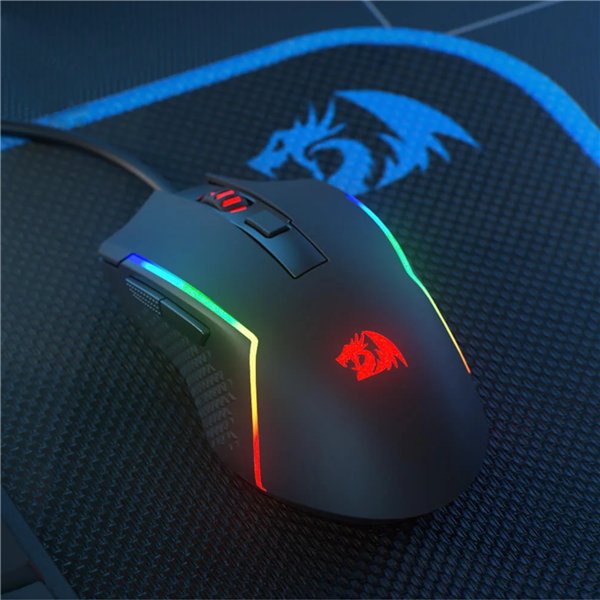 Redragon-m616-trdon-wr-04 Redragon M616 TRIDENT 10000DPI RGB Gaming Mouse - Black