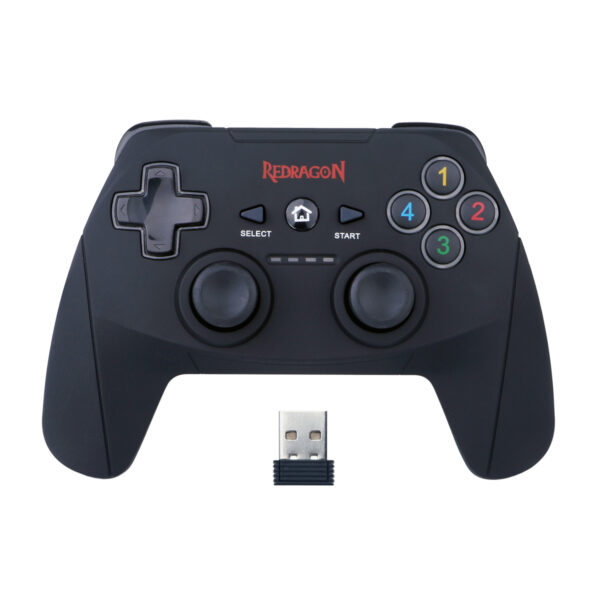 Redragon RD-G808 wr 01b Redragon HARROW Wireless X/D-input(Digital/Analog) PC Controller - Black