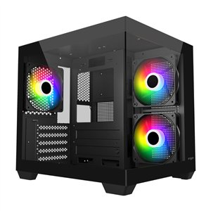 FSP S140 M-ATX Mid Tower Gaming Chassis - Black