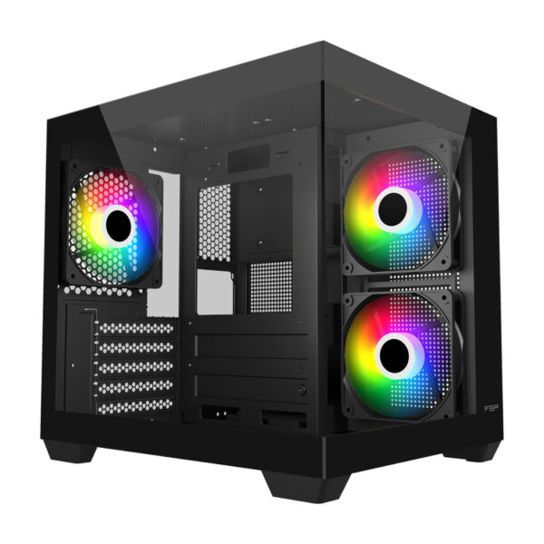 S140-BA FSP-S140-M-ATX-Mid-Tower-Gaming-Chassis-Black wr 01 FSP S140 M-ATX Mid Tower Gaming Chassis - Black