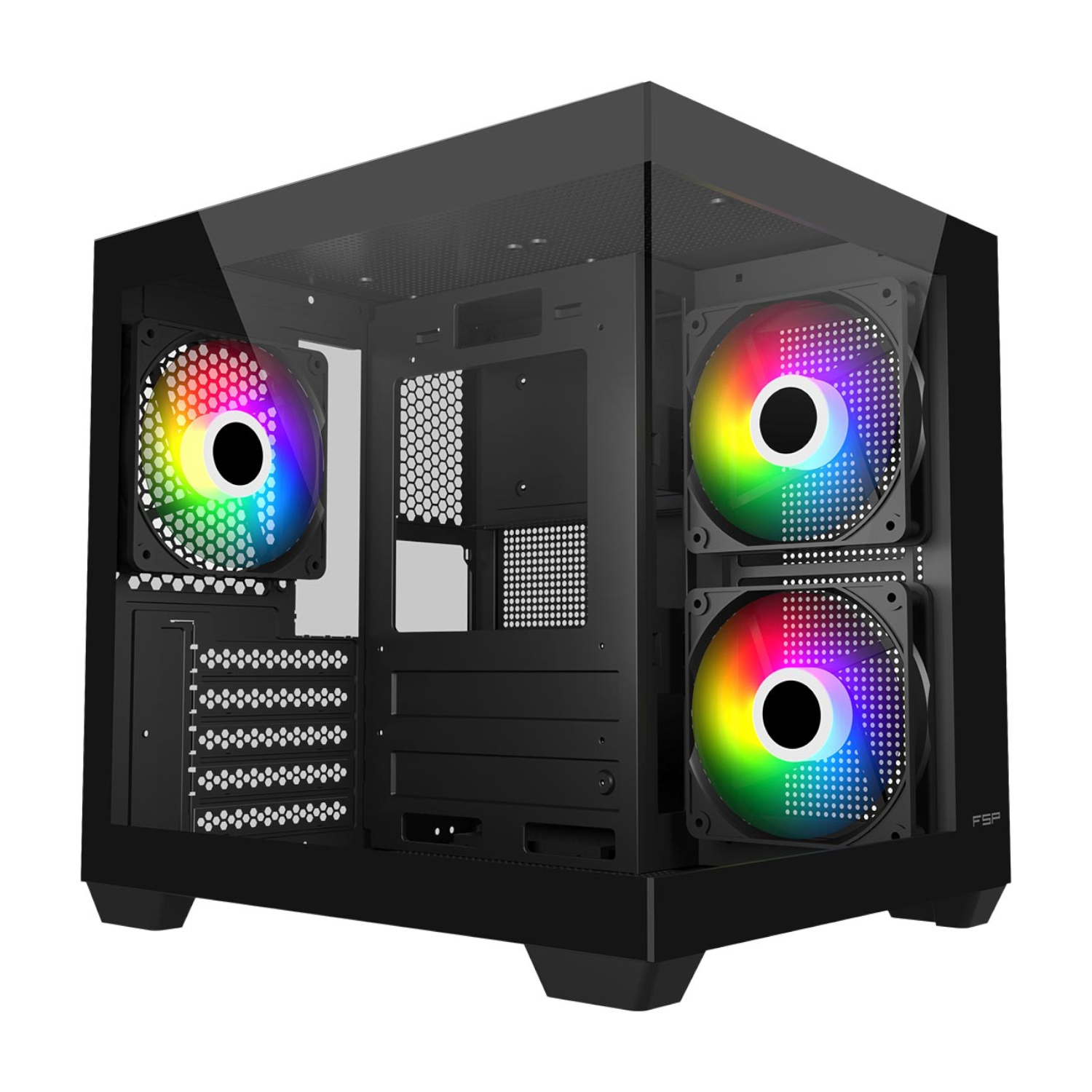 S140-BA FSP-S140-M-ATX-Mid-Tower-Gaming-Chassis-Black wr 01 FSP S140 M-ATX Mid Tower Gaming Chassis - Black