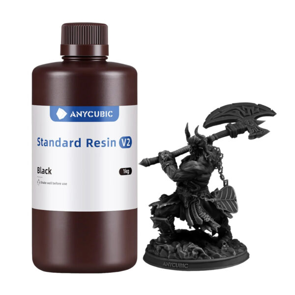 SBZ2BK-105B Anycubic-Standard-Resin-V2-Black wr 01a Anycubic Standard Resin V2 - Black