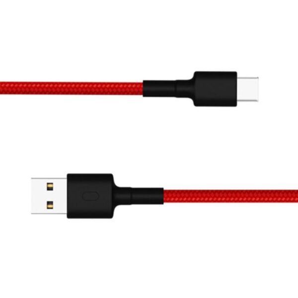SJV4110GL wr 02 Xiaomi USB Type-C Braided 1m Cable - Red