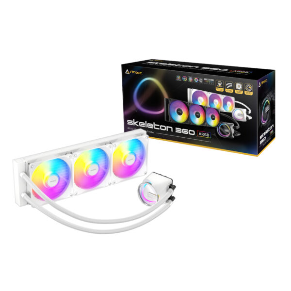 SKELETON-360-ARGB-W Antec-Skeleton-360-ARGB-360mm-AIO-Liquid-Cooler-White wr 06 Antec Skeleton 360 ARGB CPU Liquid Cooler White
