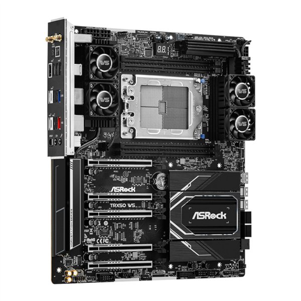 TRX50WS wr 03a ASRock TRX50 WS AMD TR5 EATX Gaming Motherboard
