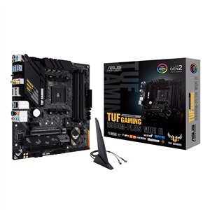 TUFGAMINGB550M-PLUSWIFIII TUF-GAMING-B550M-PLUS-WIFI-II-mATX-Gaming-Motherboard wr 01a Asus TUF GAMING B550M-PLUS WIFI II mATX Gaming Motherboard