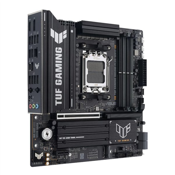 TUFGAMINGB850MPLUSWIFI7 ASUS-TUF-Gaming-B850M-Plus-WIFI-AMD-AM5-M-ATX-Gaming-Motherboard wr 03a ASUS TUF Gaming B850M-Plus WIFI AMD AM5 M-ATX Gaming Motherboard