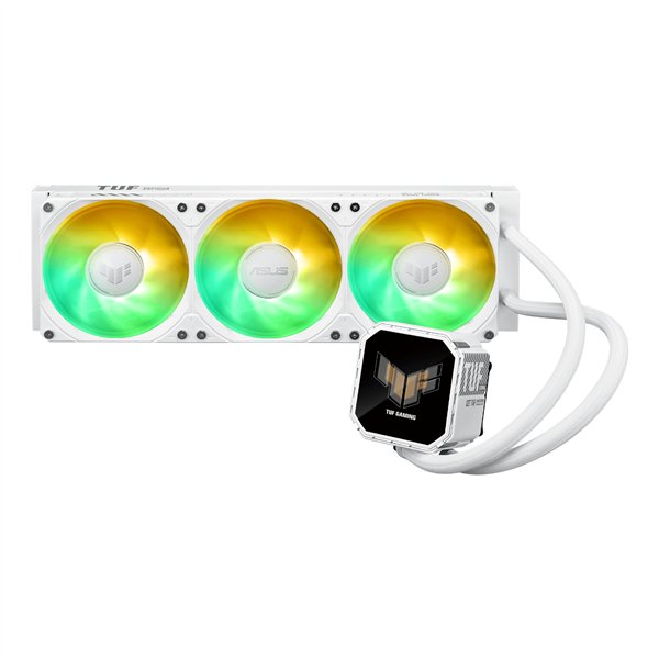 TUFGAMINGLCIII360ARGBLCDW ASUS-TUF-Gaming-LC-III-360-ARGB-CPU-Liquid-Cooler-White wr 01a ASUS TUF Gaming LC III 360 ARGB CPU Liquid Cooler - White