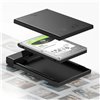 US221-50743 UGREEN-2.5-INCH-HDD-ENCLOSURE-TYPE-C wr 04 UGREEN USB Type-C 2.5" SATA III External Hard Drive Enclosure