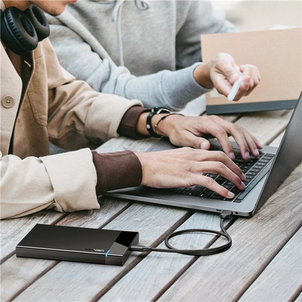 US221-50743 UGREEN-2.5-INCH-HDD-ENCLOSURE-TYPE-C wr 05 UGREEN USB Type-C 2.5" SATA III External Hard Drive Enclosure