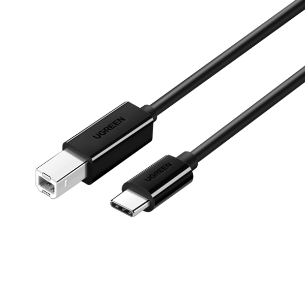 UGreen USB Type-C to B Male Printing Cable 2m - Black