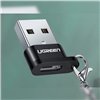 US280-50568 UGreen-US280-USB-A-to-USB-Type-C-Adapter wr 03 UGREEN USB A Male to USB Type-C Female Adapter (Black)