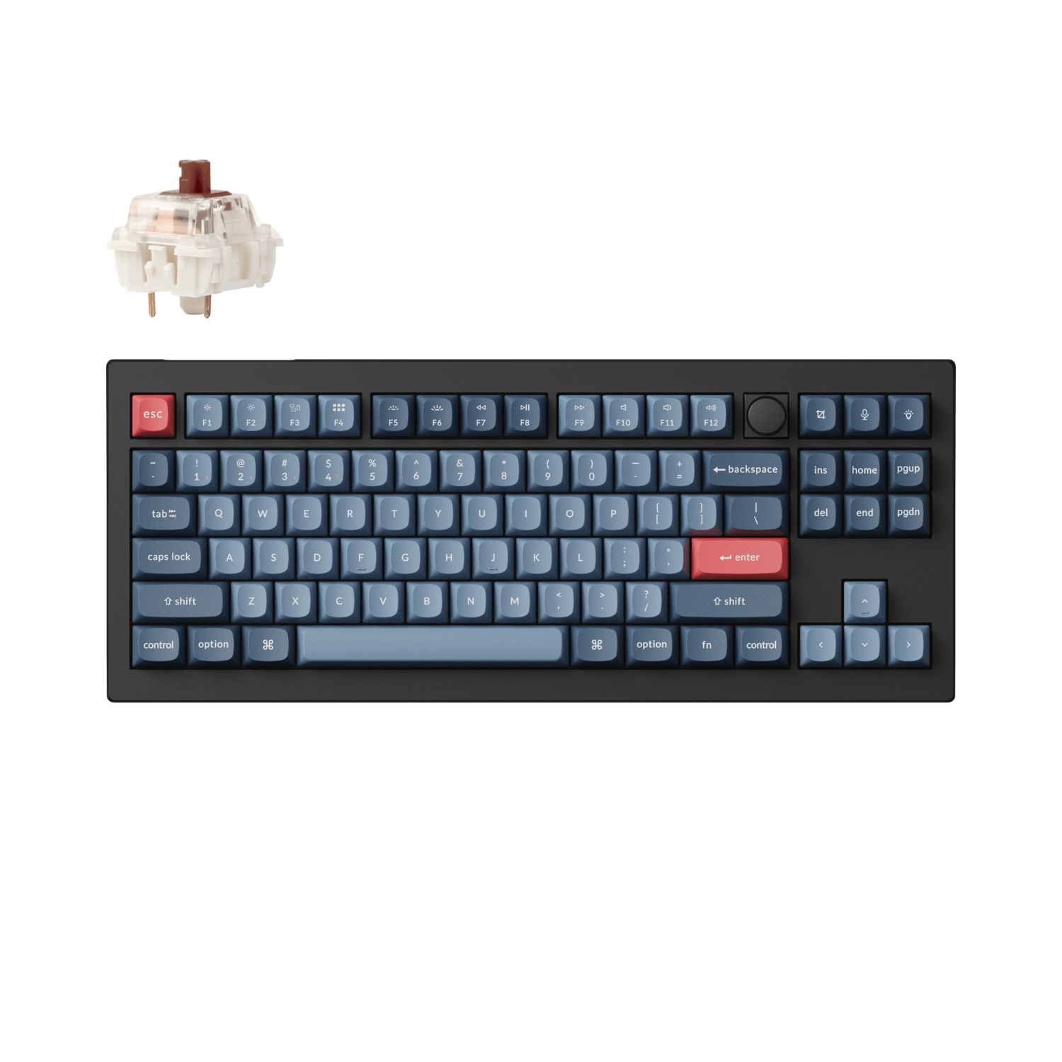 V3M-D3 Keychron V3 Max QMKVIA 80 Wireless Custo wr 01 Keychron V3 Max QMK/VIA 80% Wireless Custom Mechanical Keyboard (Brown Switch) – Carbon Black
