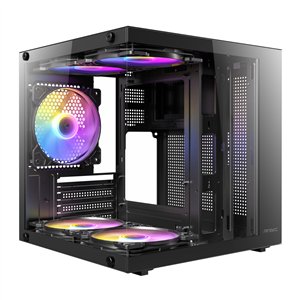 VCX10M-ARGB Antec-VCX10M-ARGB-M-ATX-Mini-Tower-Gaming-Chassis-–-Black wr 01a Antec VCX10M ARGB Micro-ATX | ITX Mini-Tower Gaming Chassis - Black