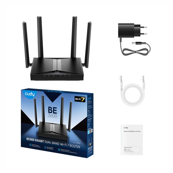 WR3600E-WR-03 Cudy BE3600 Gigabit Wi-Fi 7 Router (WR3600)