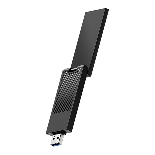 Cudy AX5400 Wi-Fi 6E USB 3.0 Tri-Band High-Gain Adapter-Black
