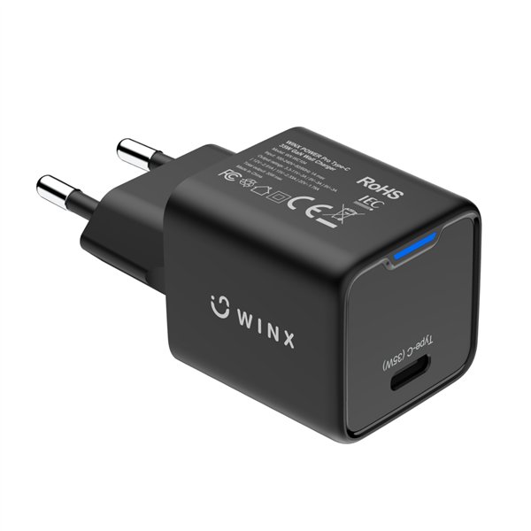 WX-WC104 WINX-POWER-Fast-Type-C-35W-GaN-Wall-Charger-Black wr 01 WINX POWER Fast Type-C 35W GaN Wall Charger