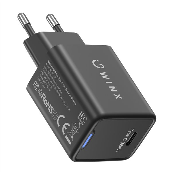 WX-WC105 WINX-POWER-Pro-Type-C-65W-GaN-Wall-Charger-Black wr 04 WINX POWER Pro Type-C 65W GaN Wall Charger