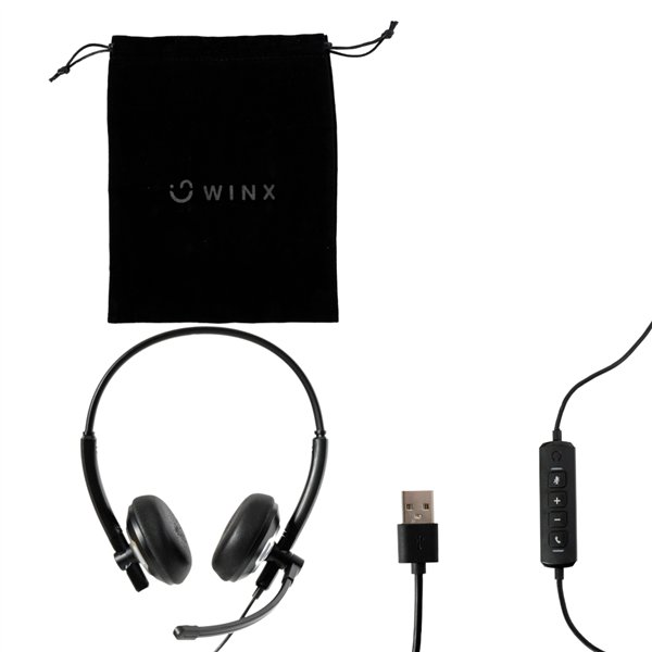 WX HS108 wr 06 WINX CALL Pro AI Noise Cancelling Mic Headset