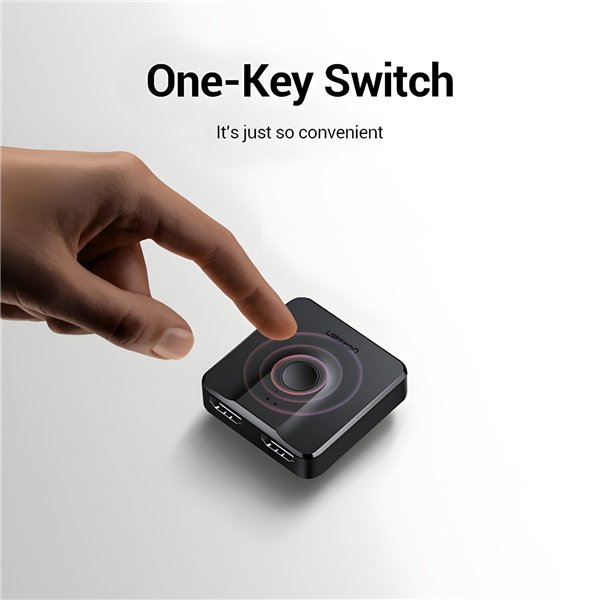 UGREEN CM217-50966 2-in-1 Bi-Directional 4K HDMI Switcher - Black