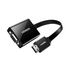 Mm103-40248-wr-02 UGREEN HDMI to VGA Adapter, with 3.5mm Audio and Power Port - Black