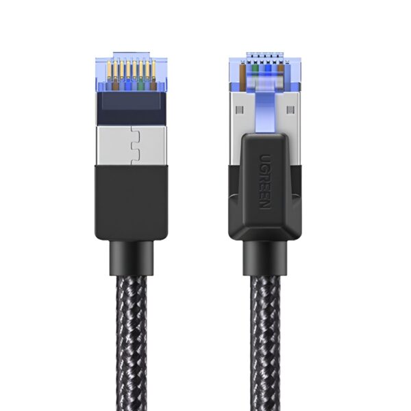 Nw153-wr-01a UGREEN Cat8 Nylon Braided Ethernet Cable - 40Gbps with Modular Plugs - 1m
