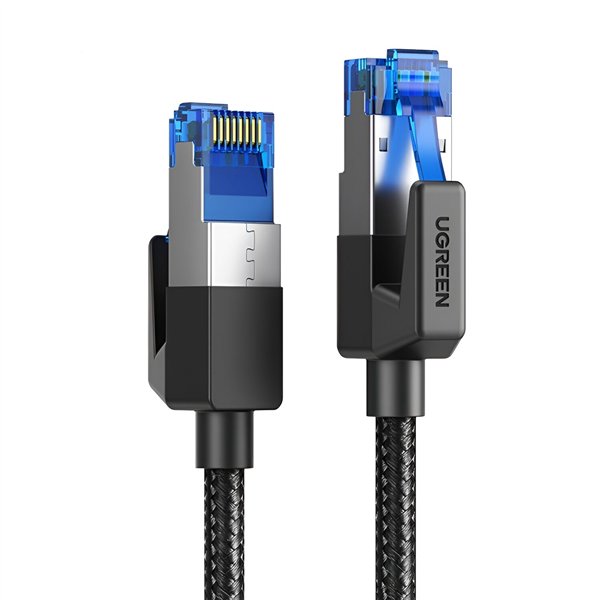 Nw153-wr-02 UGREEN Cat8 Nylon Braided Ethernet Cable - 40Gbps with Modular Plugs - 1m