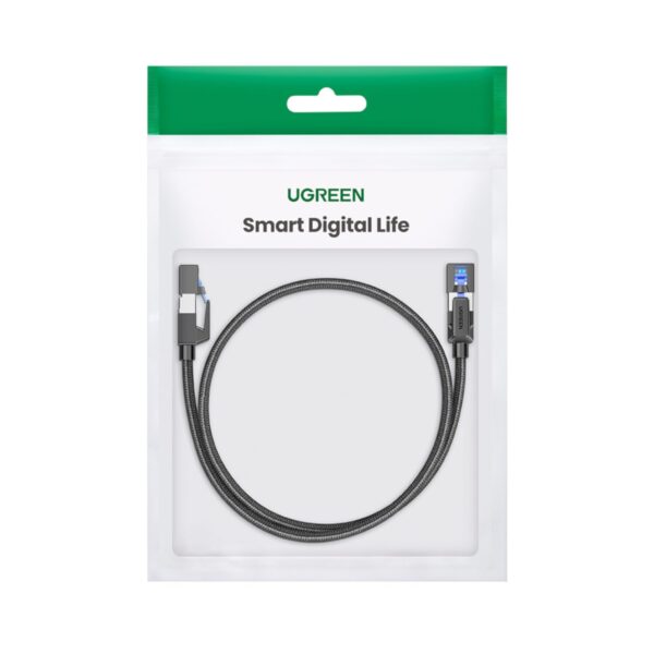 Nw153-wr-05a UGREEN Cat8 Nylon Braided Ethernet Cable - 40Gbps with Modular Plugs - 1m