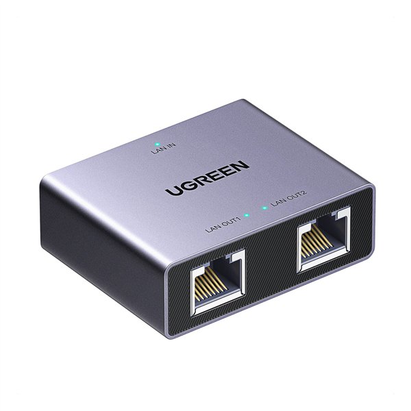 Nw301-45311-wr-01 UGREEN 1-to-2 Gigabit Ethernet Splitter, 1000Mbps LAN Network Adapter