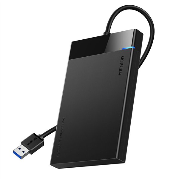 Us280-50568-wr-03 UGREEN USB 3.0 to 2.5” SATA Hard Drive Enclosure (Non-Detachable Cable)