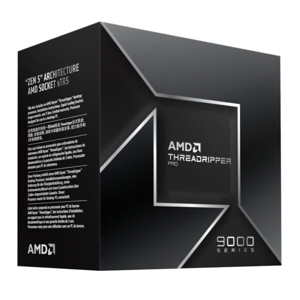100-100000723WOF AMD-Ryzen-Threadripper-PRO-9975WX-sTR5-32-core-CPU wr 03a AMD Ryzen Threadripper Pro 9975WX 32-Core 4.0GHz CPU