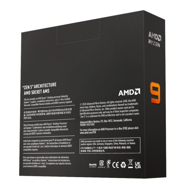 AMD RYZEN 9 9950X 16-Core 4.3GHz AM5 CPU