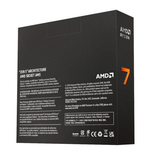 AMD RYZEN 7 9700X 8-Core 3.8GHz AM5 CPU