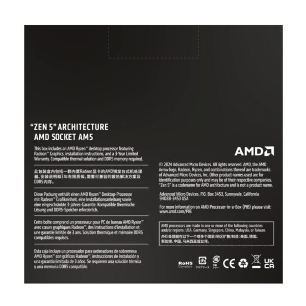 AMD RYZEN 5 9600X 6-Core 3.9GHz AM5 CPU