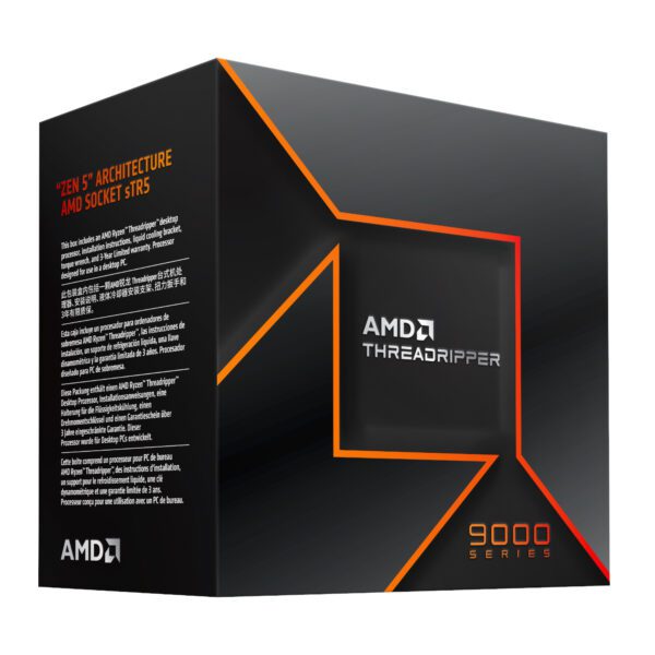 100-100001594WOF AMD-Ryzen-Threadripper-9970X-sTR5-32-core-CPU wr 03a AMD Ryzen Threadripper 9970X 32-Core 4.0GHz CPU
