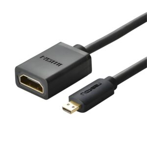 20134-20134-wr-01 UGREEN 20134-20134 Micro HDMI Male to HDMI Female Adapter - Black