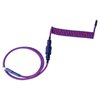 4895248821700 CAB-1-3 Keychron Premium Coiled Aviator USB Cable | Type-C + USB-A Adapter | Detachable Aviator Connector | 108 cm