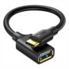 6957303837014 US154-30701 a UGREEN Type-C to USB-A Adapter (Male to Female, 15cm)– Black