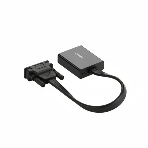 6957303842599 MM108-40259 01 UGREEN DVI-D 24+1 to VGA Active Video Adapter (Male to Female) – Black