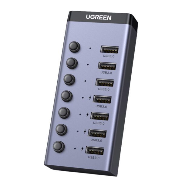 6957303893072 CM481-90307 03 UGREEN 7 in 1 USB 3.0 Hub-Grey