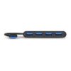 900121 wr 04 Port USB3.0 to 4 x USB3.0 5Gbps 4 Port Hub - Black