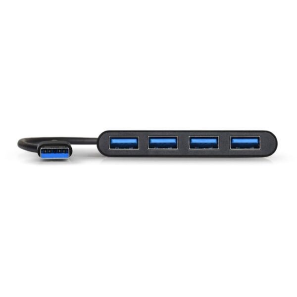 900121 wr 04 Port USB3.0 to 4 x USB3.0 5Gbps 4 Port Hub - Black