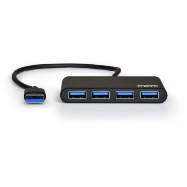 900121 wr 05 Port USB3.0 to 4 x USB3.0 5Gbps 4 Port Hub - Black