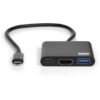 900140 wr 03 Port USB Type-C to 1 x HDMI|1 x USB3.0|1 x Type-C 60W PD Dock - Black
