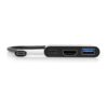900140 wr 04 Port USB Type-C to 1 x HDMI|1 x USB3.0|1 x Type-C 60W PD Dock - Black